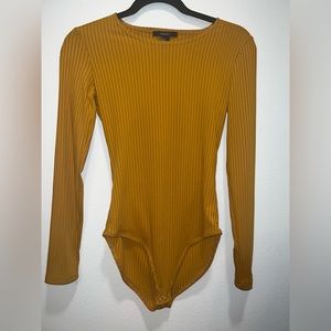 Forever 21 Mustard Bodysuit